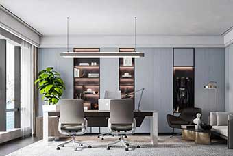 曲靖轻奢风格-书房