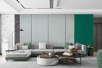 曲靖轻奢风格-客厅