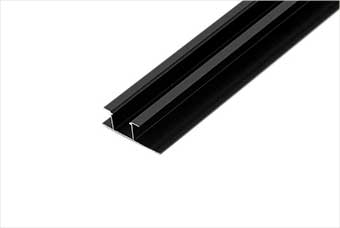 曲靖航空纤维墙咔铝合金带灯中条（哑黑氧化）