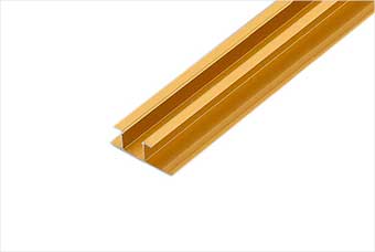 曲靖航空纤维墙咔铝合金带灯中条（钛金氧化）