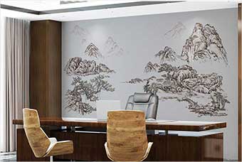 曲靖森佰汇航空纤维墙咔（山水之间）