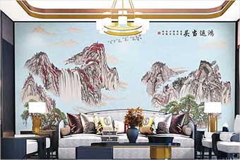 曲靖森佰汇航空纤维墙咔（鸿运当头）